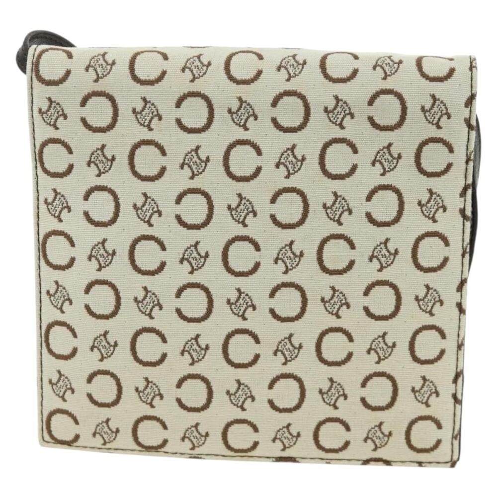 Celine C Macadam Shoulder Bag Ivory White
